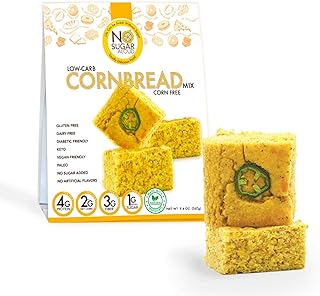 No Sugar Aloud Low Carb Corn Free Corn Bread Mix (No Sugar Added, Gluten Free, Vegan, Keto )