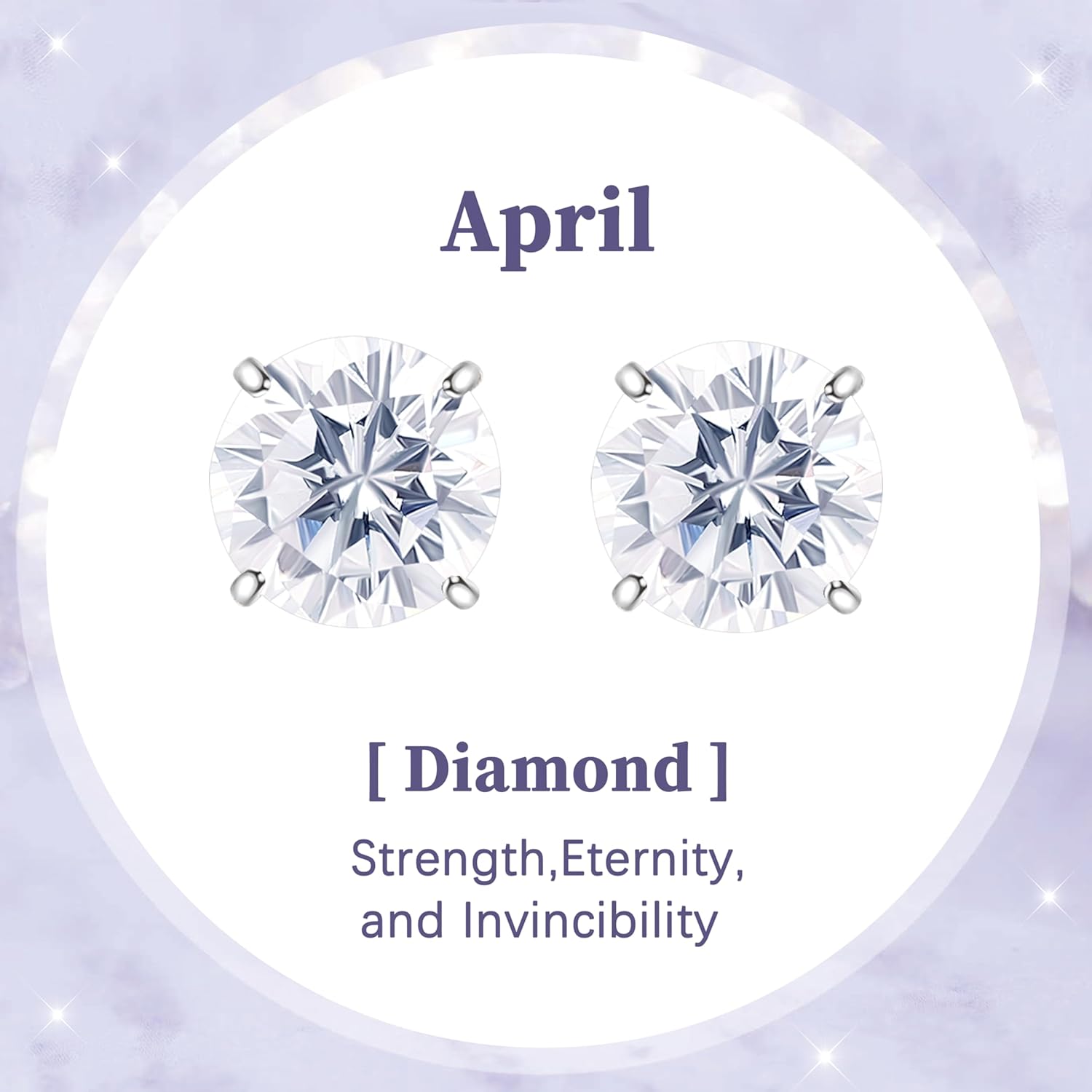 Limerencia Birthstone Screw Back Earrings G23 Implant Grade Titanium Stud Earrings Hypoallergenic Cubic Zirconia Posts Studs Jewelry Gifts for Girls Sensitive Ears - Image 4