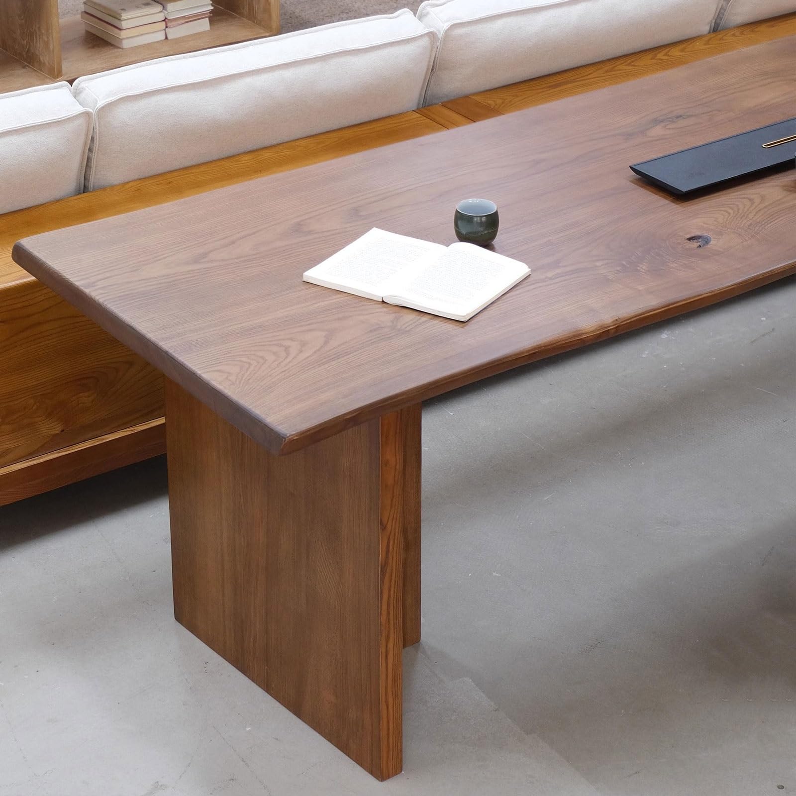Acrittura Scrivania for PC in legno massello, grande e moderno, semplice ufficio domestico(L)