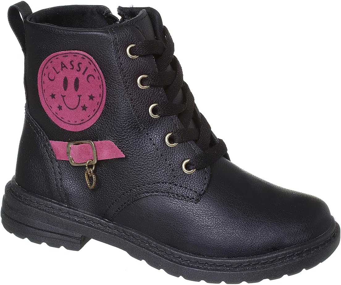 Coturno Feminino Infantil Bota Cano Curto Infantil Menina