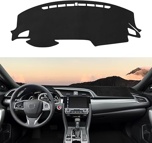 Miniatura 55 de Alfombrilla para tablero a medida para Toyota Tacoma 2005-2015, cubierta para salpicadero, tapete antideslizante, protector, protector solar, sin