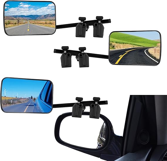 Caravan Towing Mirrors, External Motorhome Mirrors, Universal Adjustable Motorhome Wing Mirrors