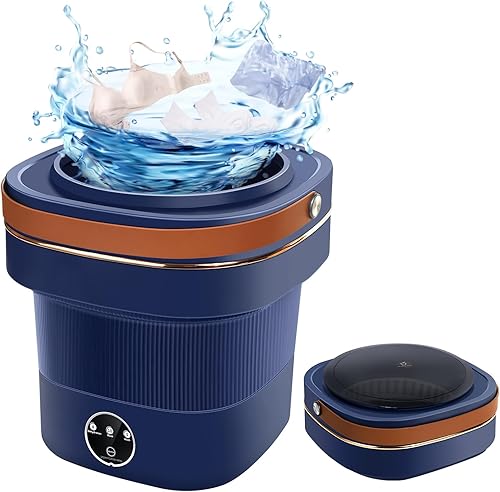 Lavadora portátil, mini lavadora de lavandería, pequeña lavadora plegable de 9 litros de capacidad para apartamentos, viajes, casas rodantes, disponible en Yaxa Peru