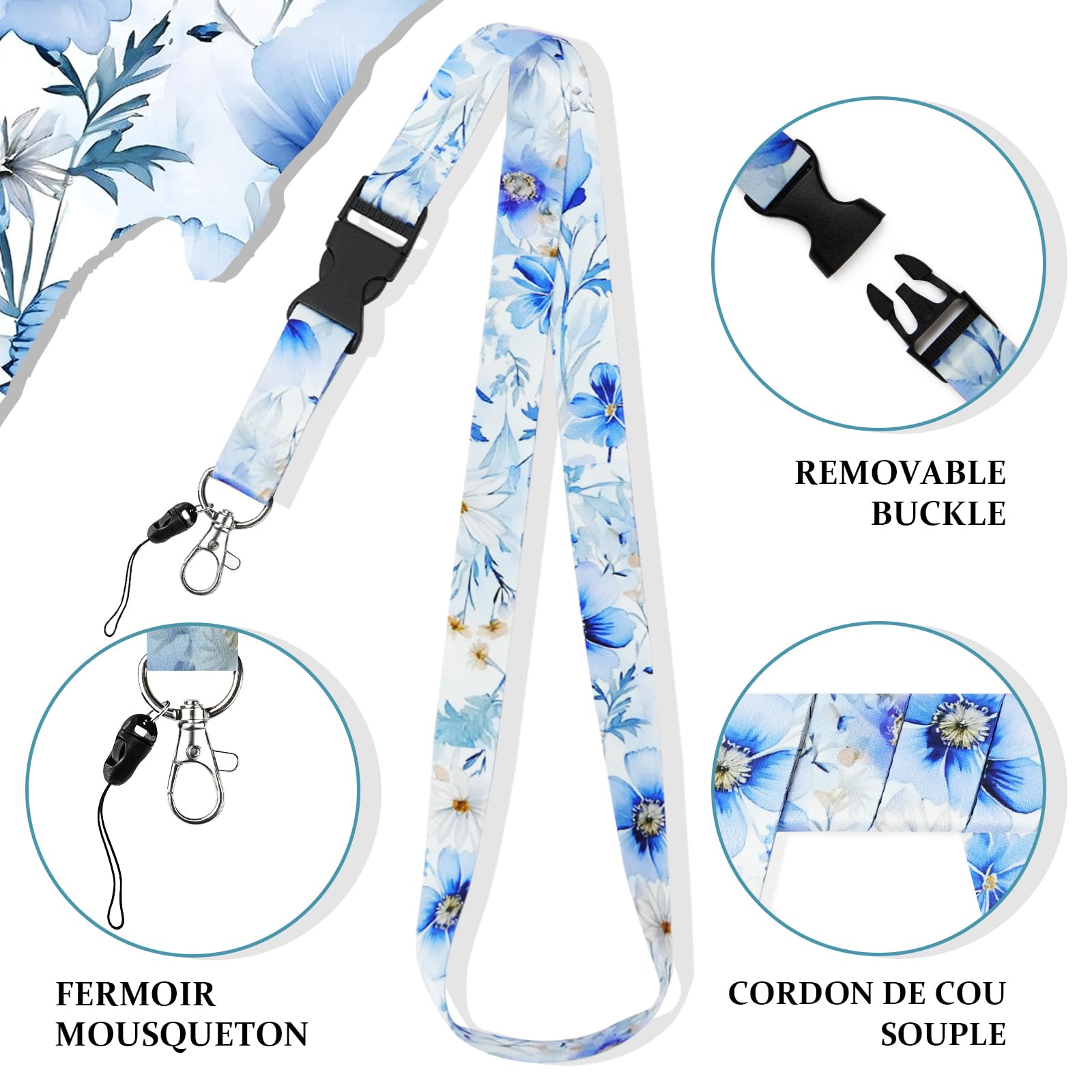 Lot De 2 Porte-badges Avec Cordon Rétractable – Pratique Pour Infirmières, Employés, étudiants