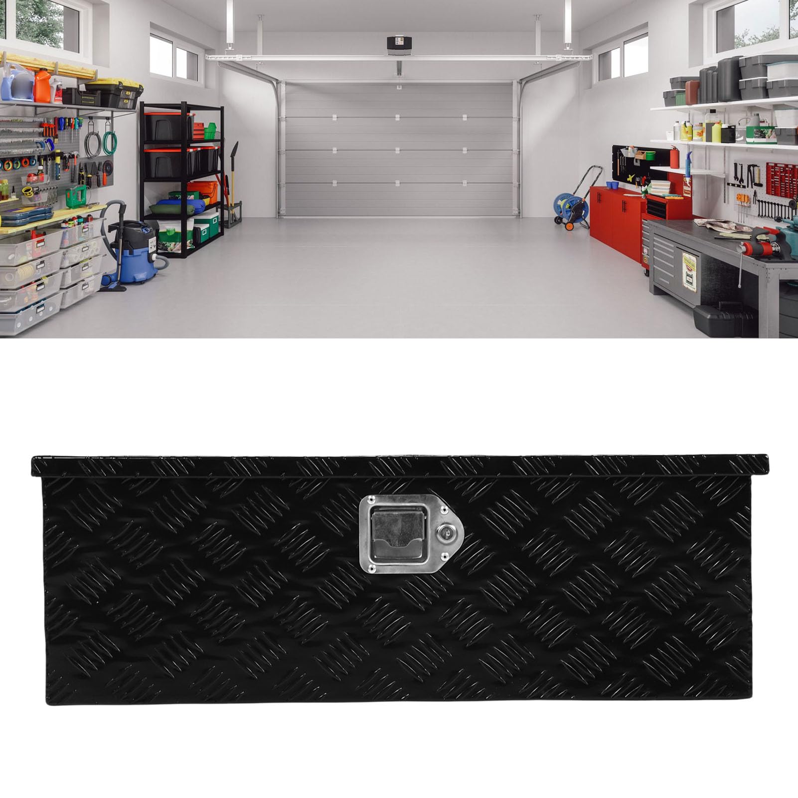 CHICIRIS Cassetta degli attrezzi, cassetta degli attrezzi per camion box per camion per letto camion cassette degli attrezzi per camion cassetta degli attrezzi 64 l rivestimento impermeabile in