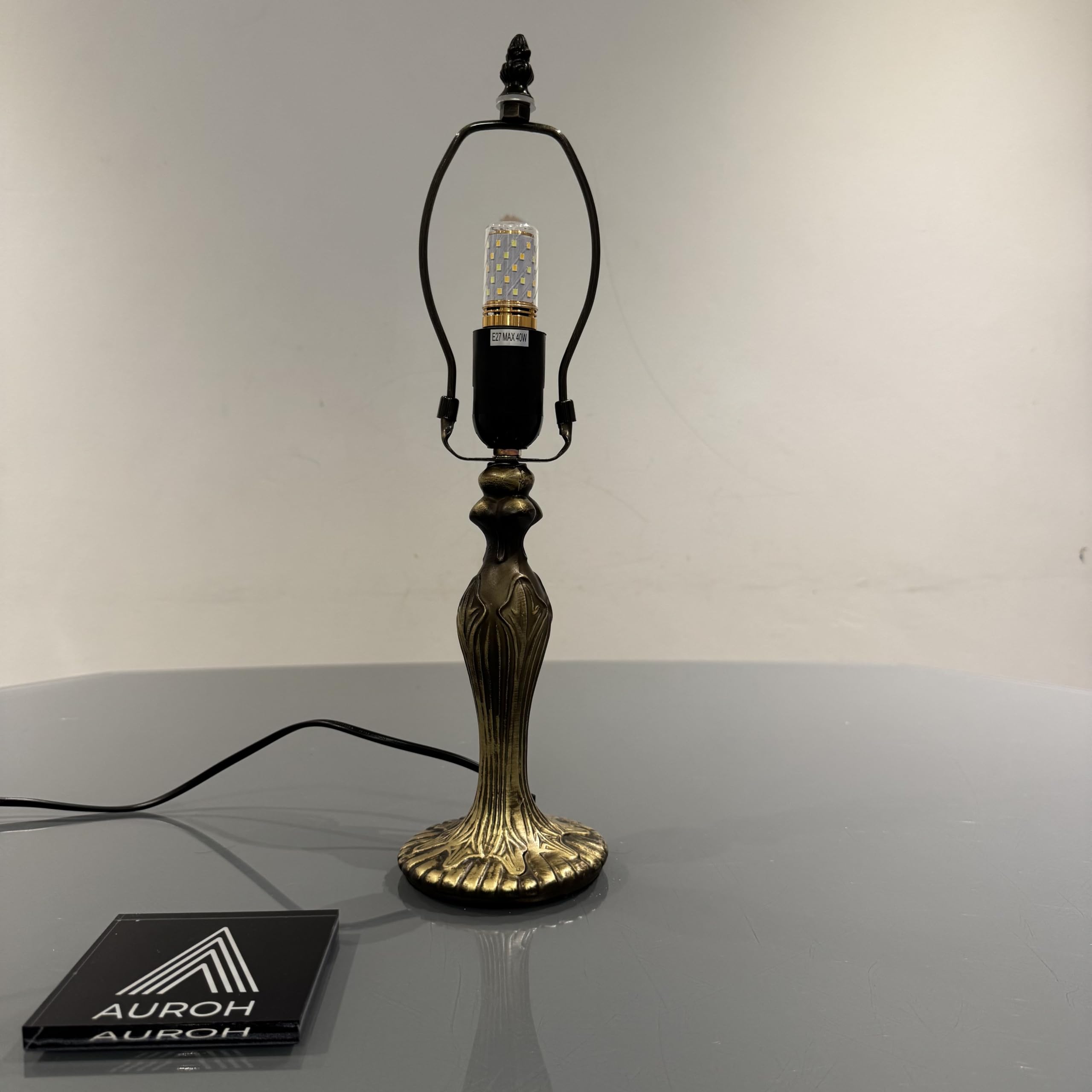 Auroh Table Lamp Base Tiffany For 10 Inch Stained Glass Lampshade