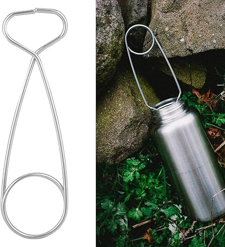 Miniatura 7 de Esparcidor de boca de pescado, 2 unidades de acero inoxidable para boca de pez, equipo de pesca, gancho para colgar botellas, para campamento al