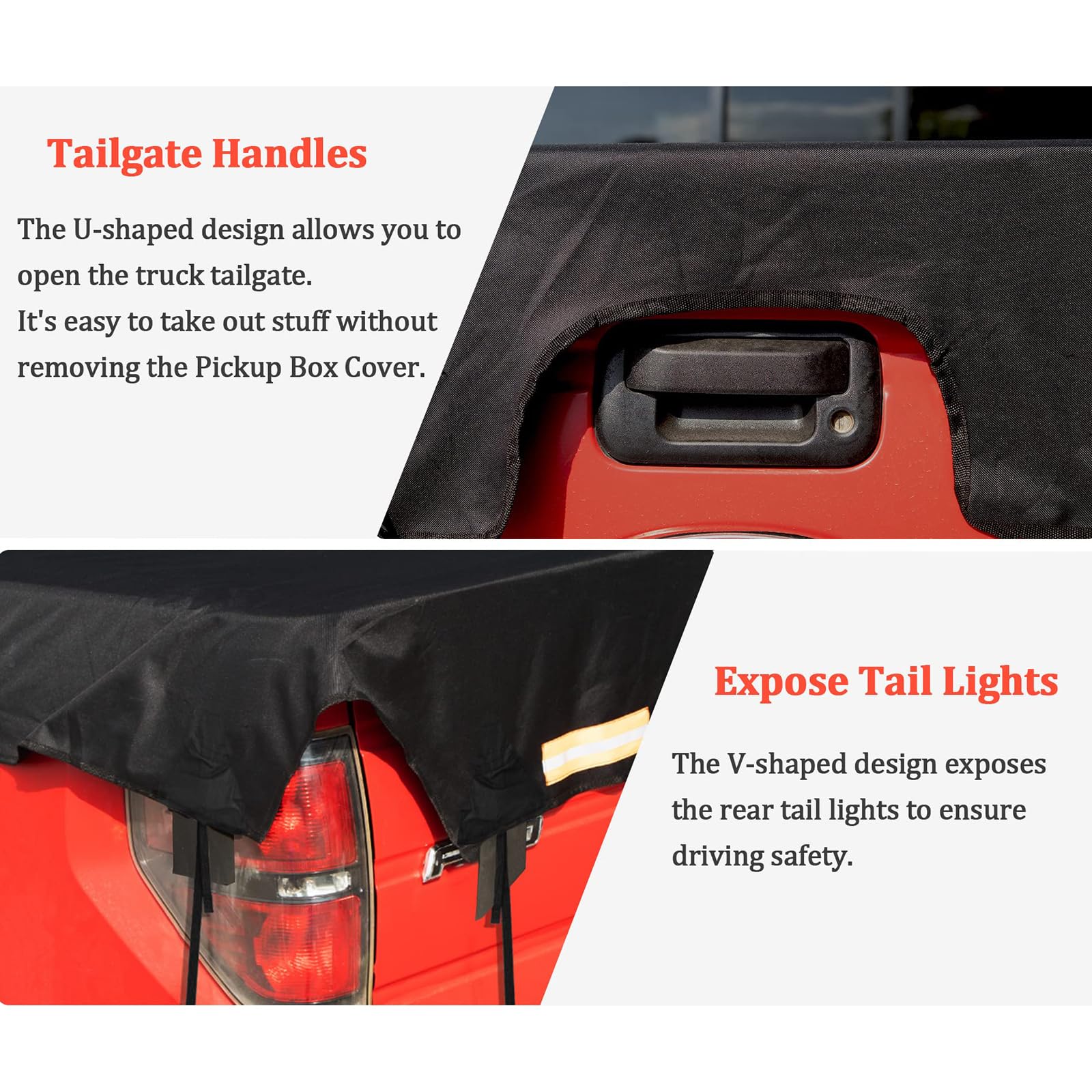 WBHBZL Truck Bed Tarp Cover for Ford Ranger XLT, Durable Oxford Cloth Pickup Truck Bed Tarp with Bungee Belts, Tonneau Cover for Snow Rain Sun Dirt Protection,S/177 * 185cm : Everything