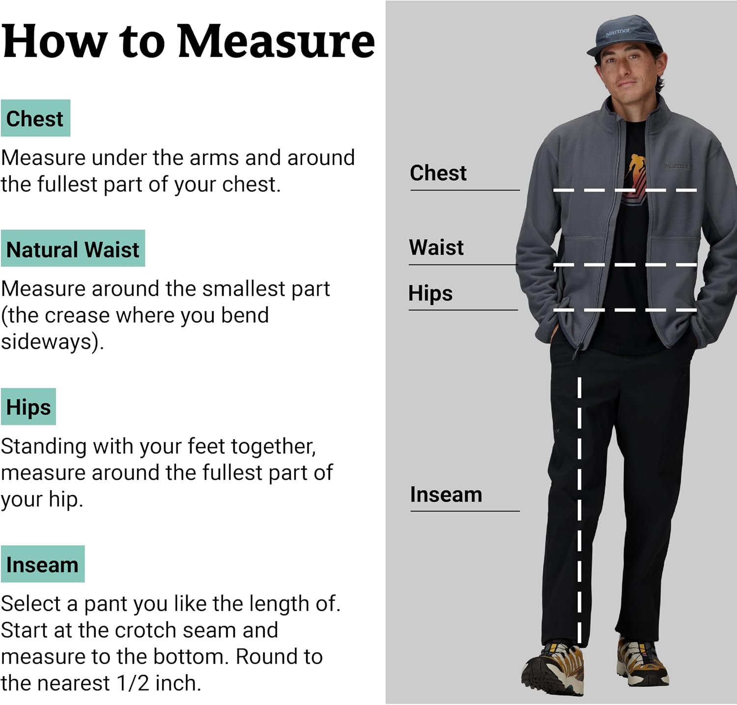 MARMOT Men's Rocklin Full-Zip Jacket - Classic, Warm, Lightweight 100-Weight Fleece Layer