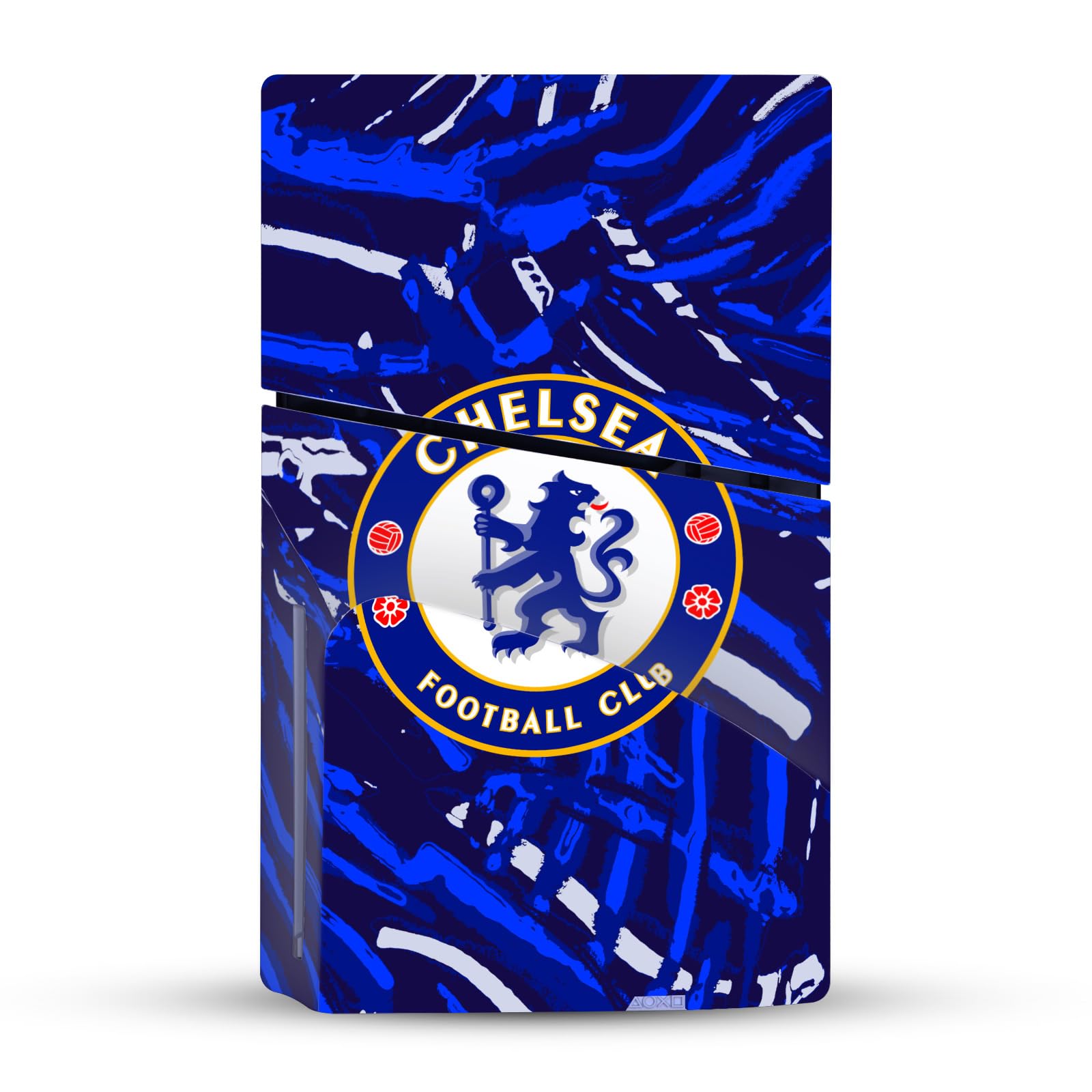 Head Case Designs Autocollant en Vinyle sous Licence Officielle Chelsea Football Club Abstrait pour Console Sony Playstation 5 PS5 Slim/Pro Disc Edition