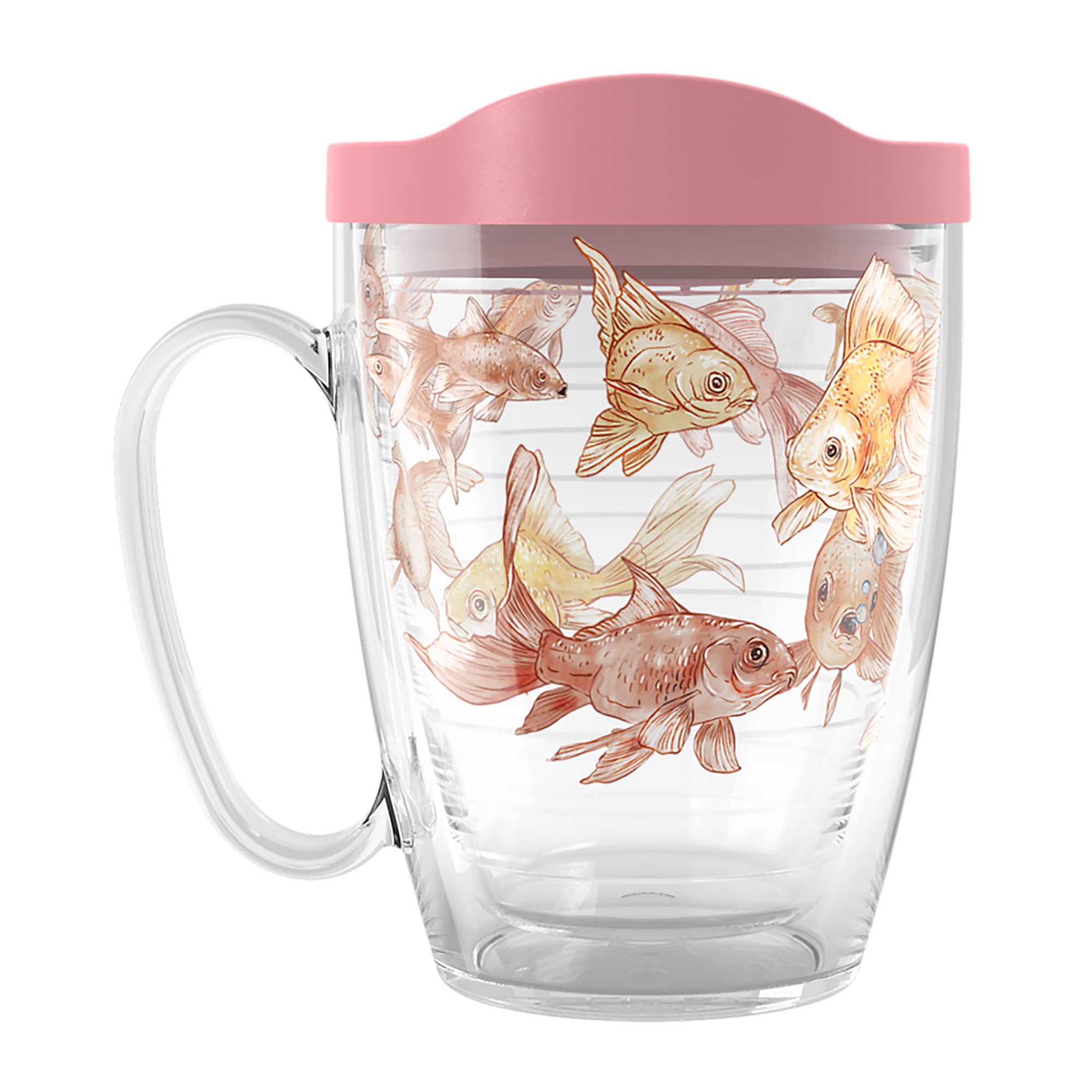 Tervis Classic Fishy Goldfish Made In Usa Double Walled Insulated Tumbler, 16Oz Mug,
