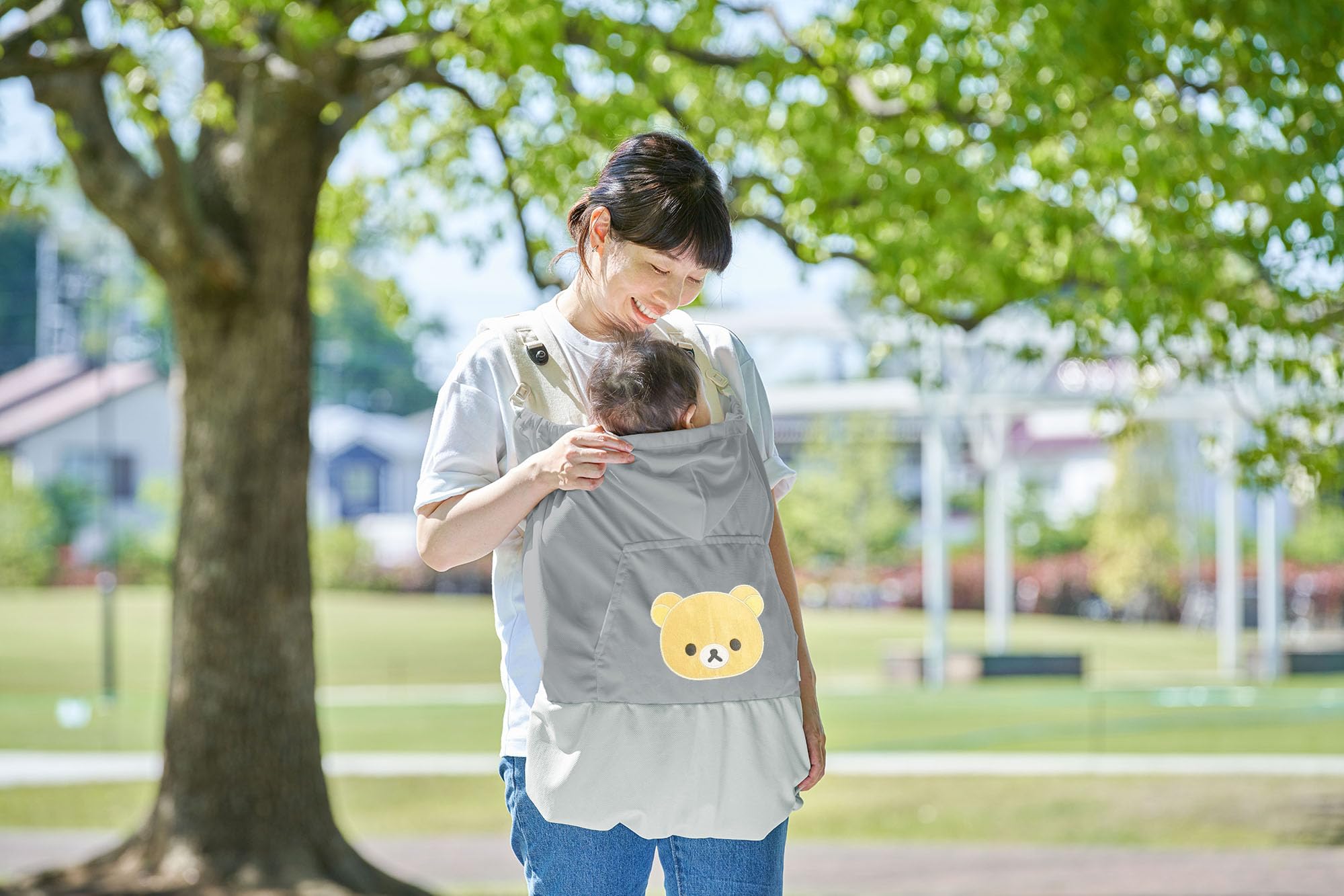 Amazon | リラックマベビー ひんやりケープ リラックマ ケープ 抱っこ 