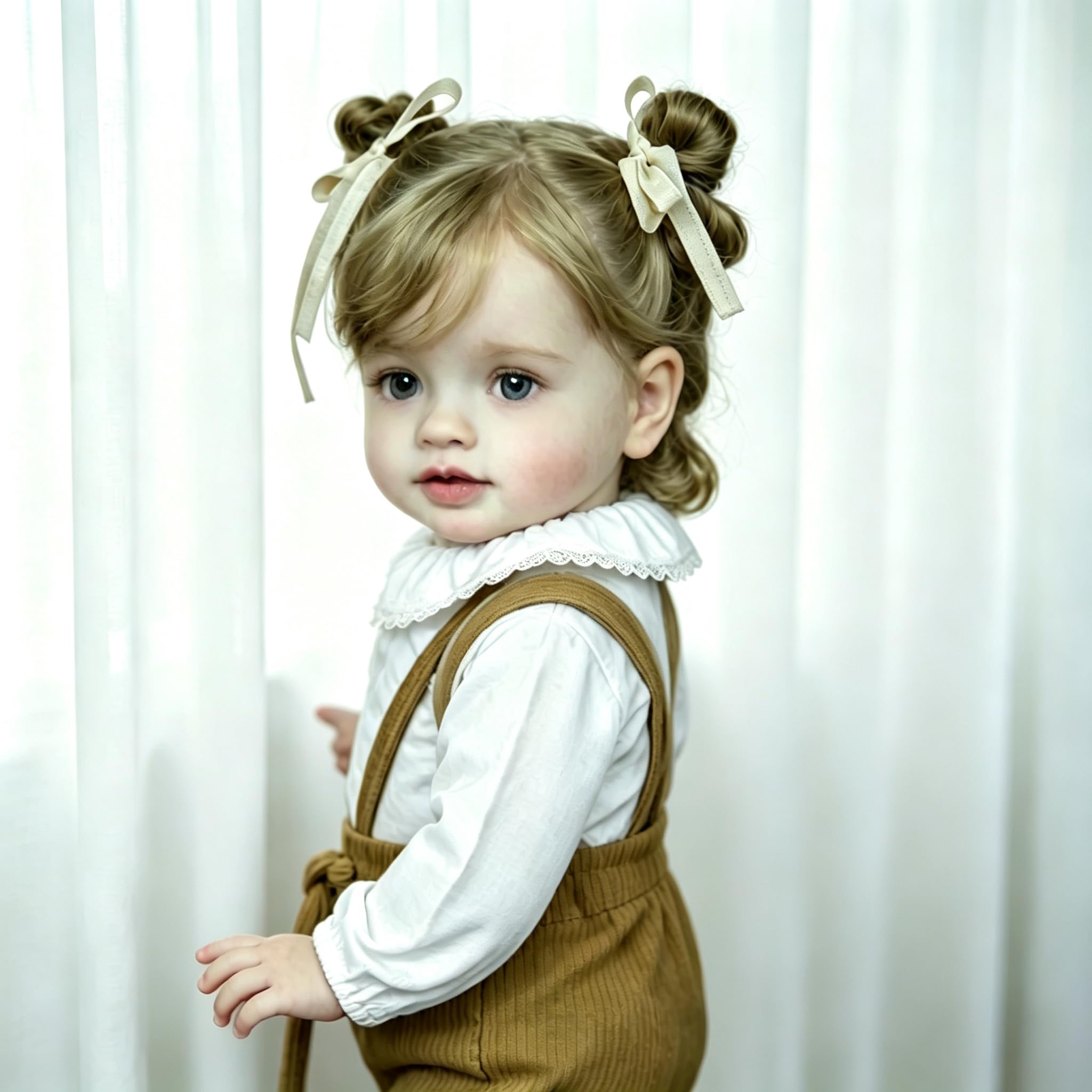 66 cm Reborn Kleinkind-Puppen Mädchen weiches Silikon Vinyl Neugeborene Babypuppen mit braunem Overall, realistische Reborn-Babypuppe, lebensechte Neugeborene, Kleinkinder, die echt aussehen