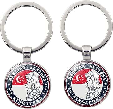 シンガポール キーホルダー 2個セット Amazon.co.jp: ZENRUIMING シンガポール国旗キーホルダー シンガポール