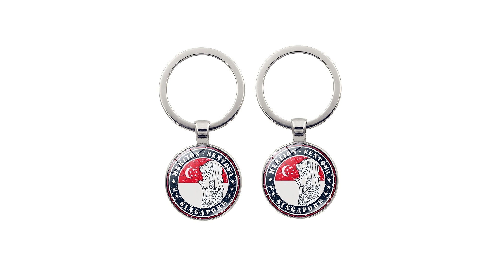 Amazon.co.jp: ZENRUIMING シンガポール国旗キーホルダー シンガポール