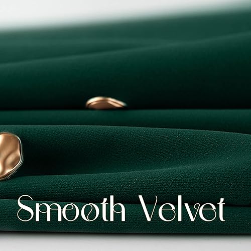 Miniatura 7 de COLLACT Cortinas opacas de terciopelo verde para dormitorio, cortinas de oscurecimiento de habitación de 84 pulgadas de largo para sala de estar,