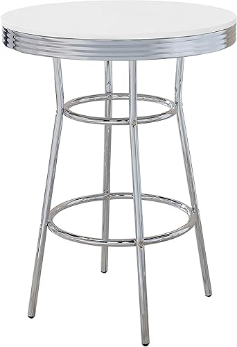 Miniatura 5 de Coaster Home Furnishings Mesa de bar negra  cromada