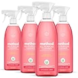 Method All-Purpose Cleaner Spray, Pink Grapefruit, Plant-Based and Biodegradable Formula Perfect for Most Counters, Tiles and More, 28 Fl Oz, (Pack of 4)