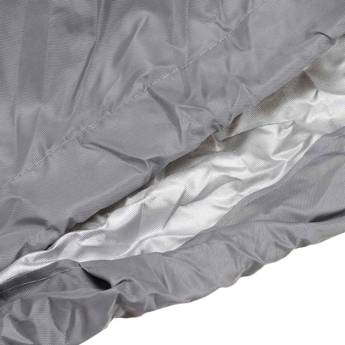 EALLEN Bootsplane,Bootspersenning 210D Heavy Duty Grey Open Boat Persenning Trailerable Fishing Ski Runabout wasserdichte Anti-UV V-Hull Marine Canvas Cover 3.5-4.5M(430x205cm)