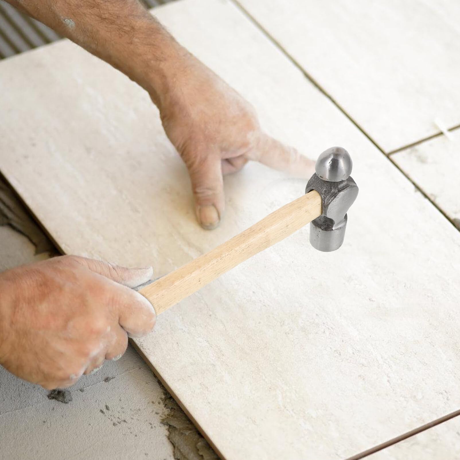 Happyyami Martillo De Carpintero De Mango Para Clavar Herramienta Ergonómica De Madera Para De Carpintería y Bricolaje Martillo Resistente Para Casa y Taller