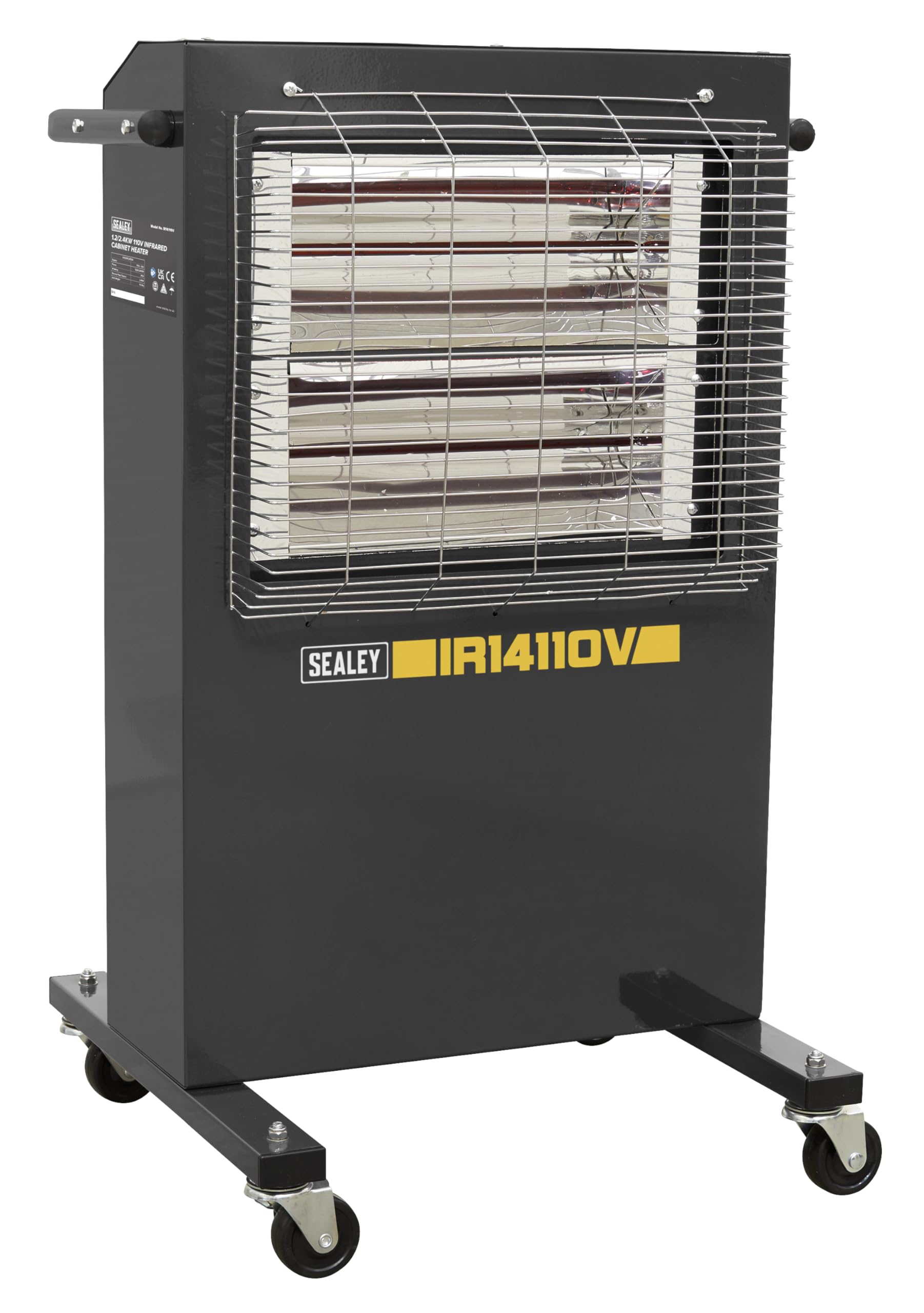 Sealey Infrared Cabinet Heater 1.2/2.4kW 110V With 7 Day Timer Function IR14110V