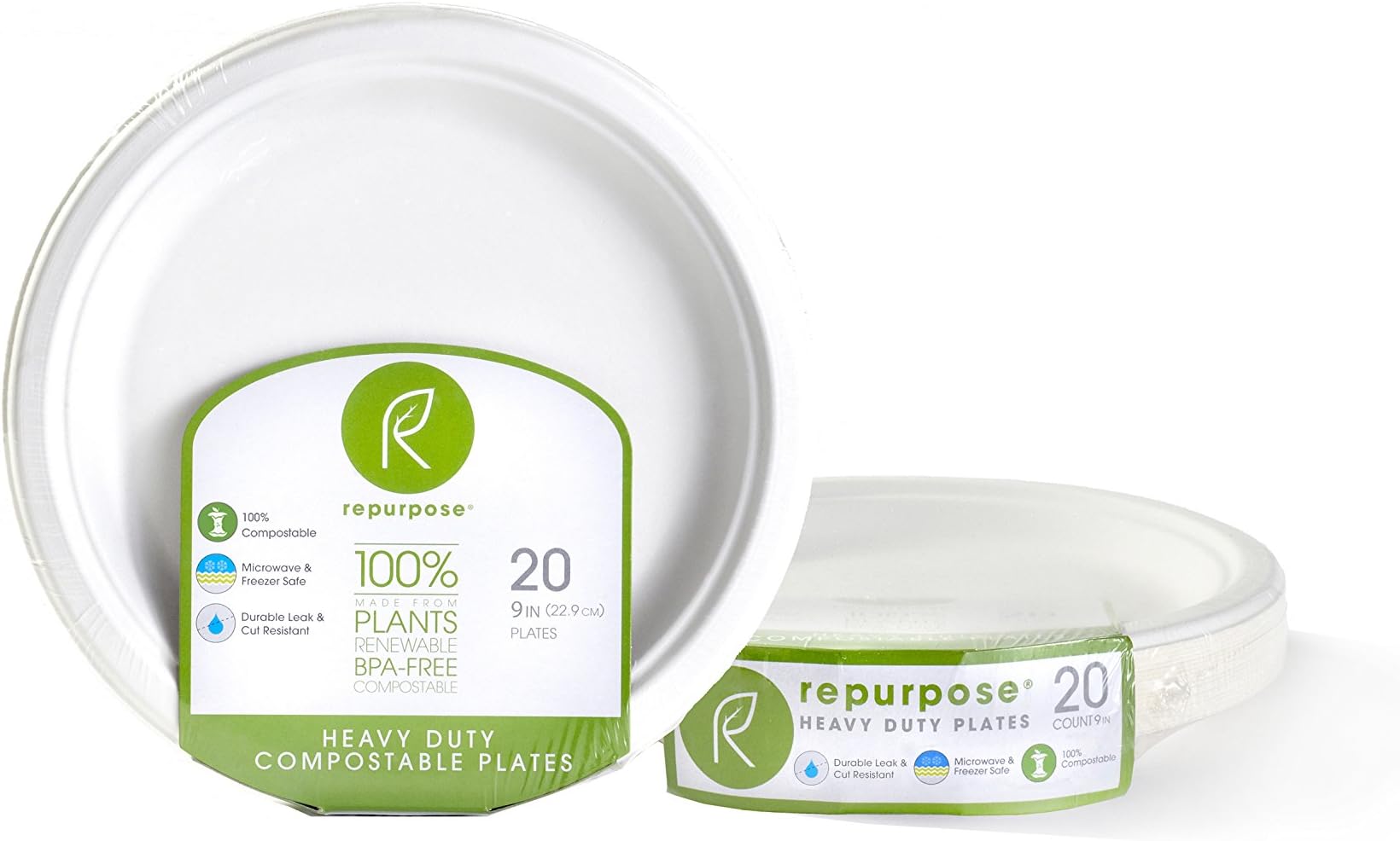 Repurpose, 9" Eco-Dinner Plates, 20 Count