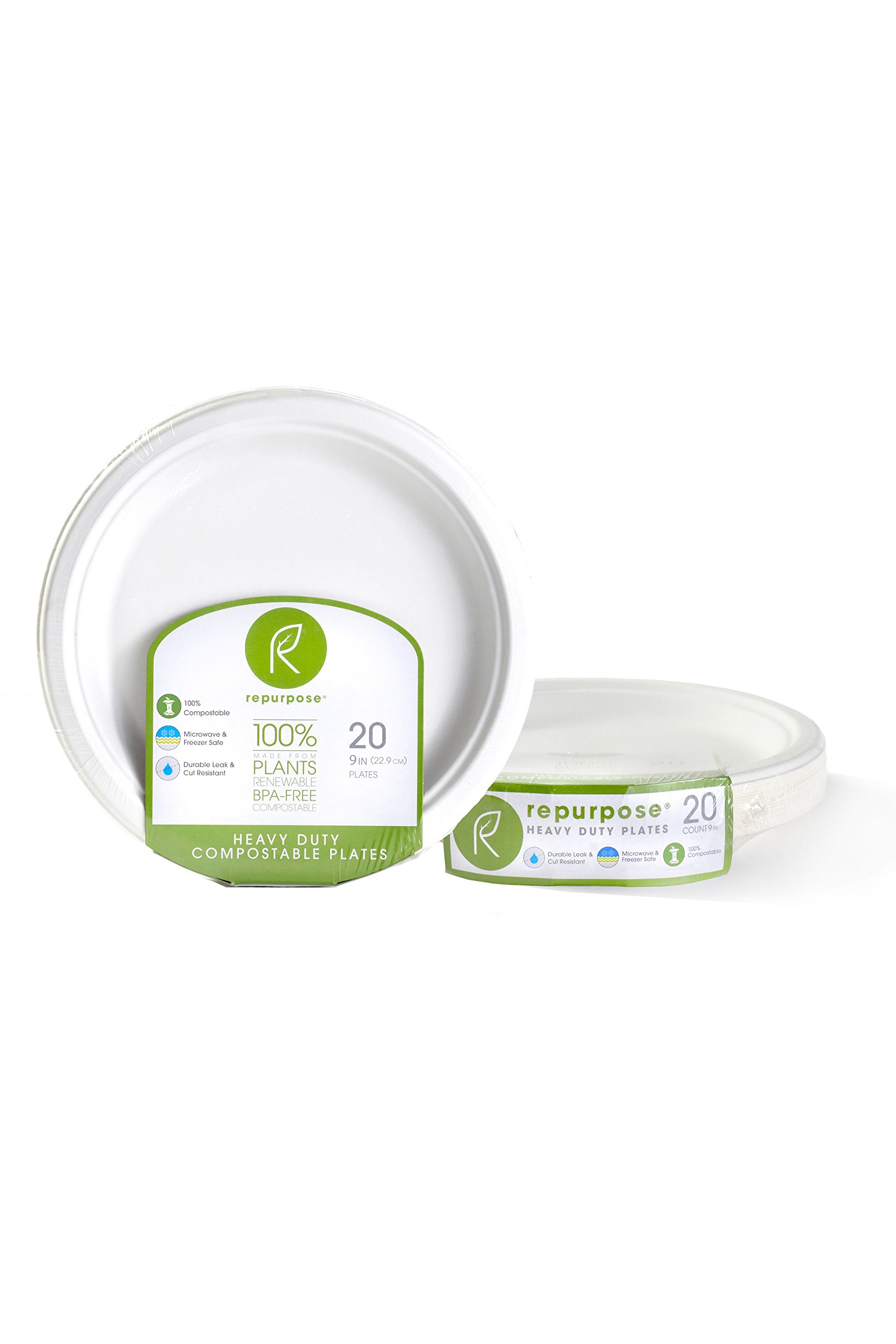 Repurpose, 9" Eco-Dinner Plates, 20 Count