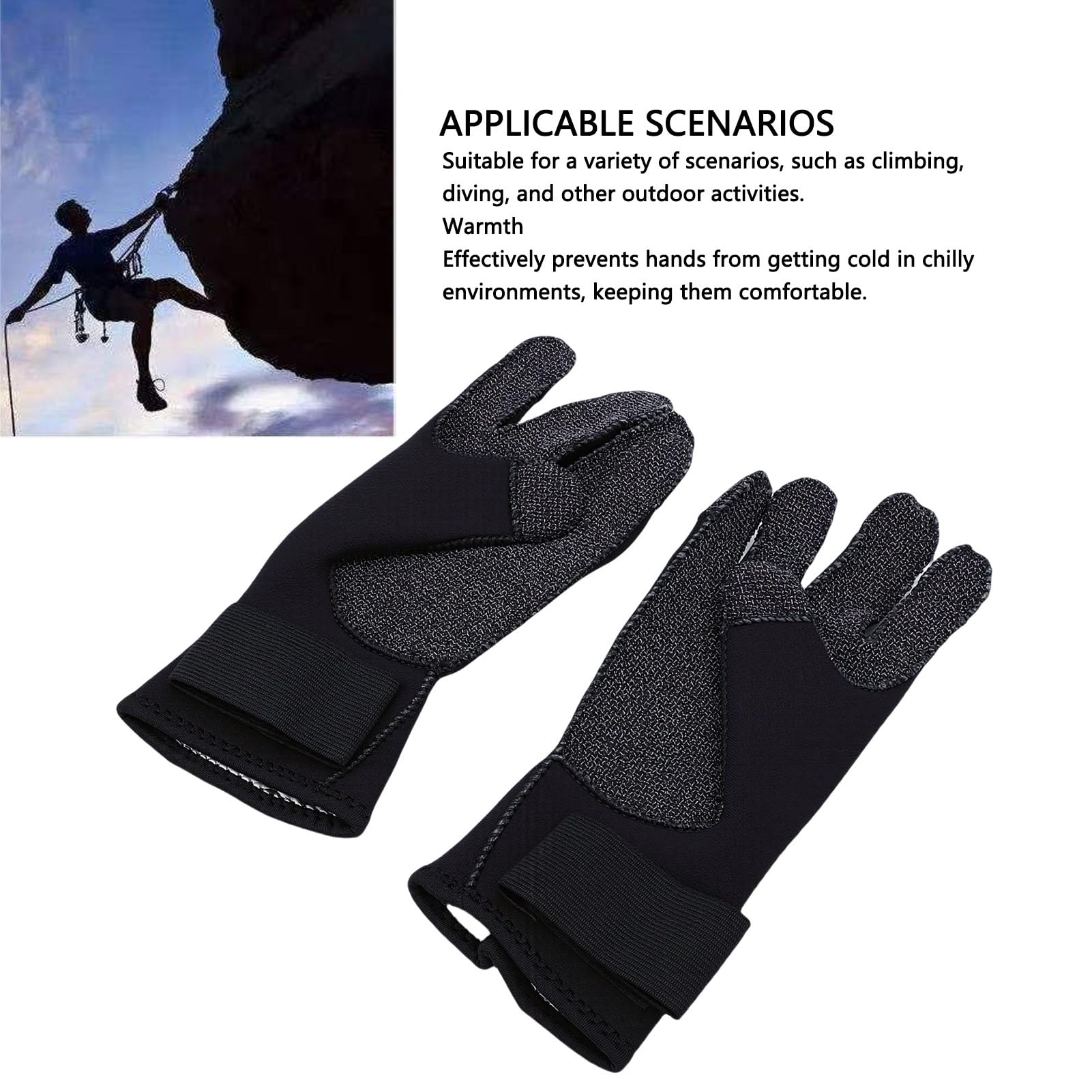 Subacquei in Neoprene 3mm, Termici Antitaglio, Taglia Unica per