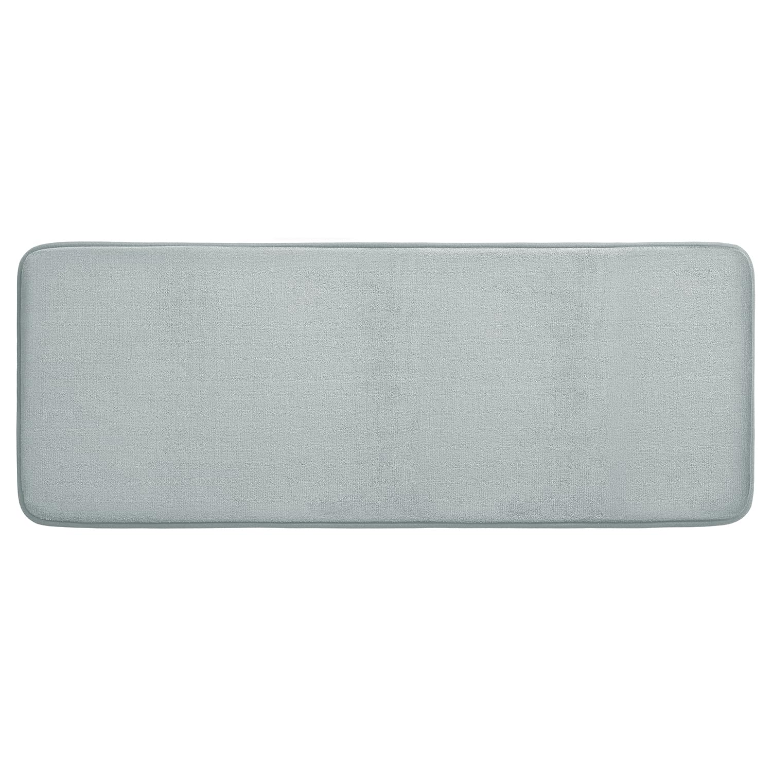 MIULEE Bath Mat Non Slip Memory Foam Highly Absorbent Light Gray 45x120cm โ image 1