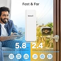 Vista 3 de UeeVii Dual-Band Wireless Bridge Router Kit 2.4G 5.8G WiFi Bridge 5KM Point to Point Wireless Bridge Outdoor Network for Starlink Extender for