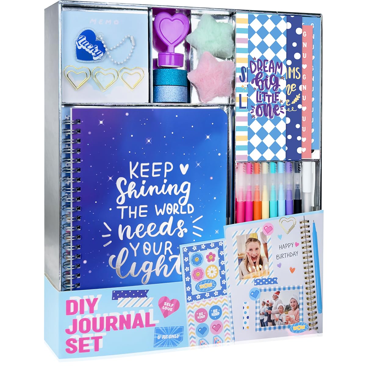 Amazon.com: Nollh DIY Journal Kit for Girls – Cute Journal Set for