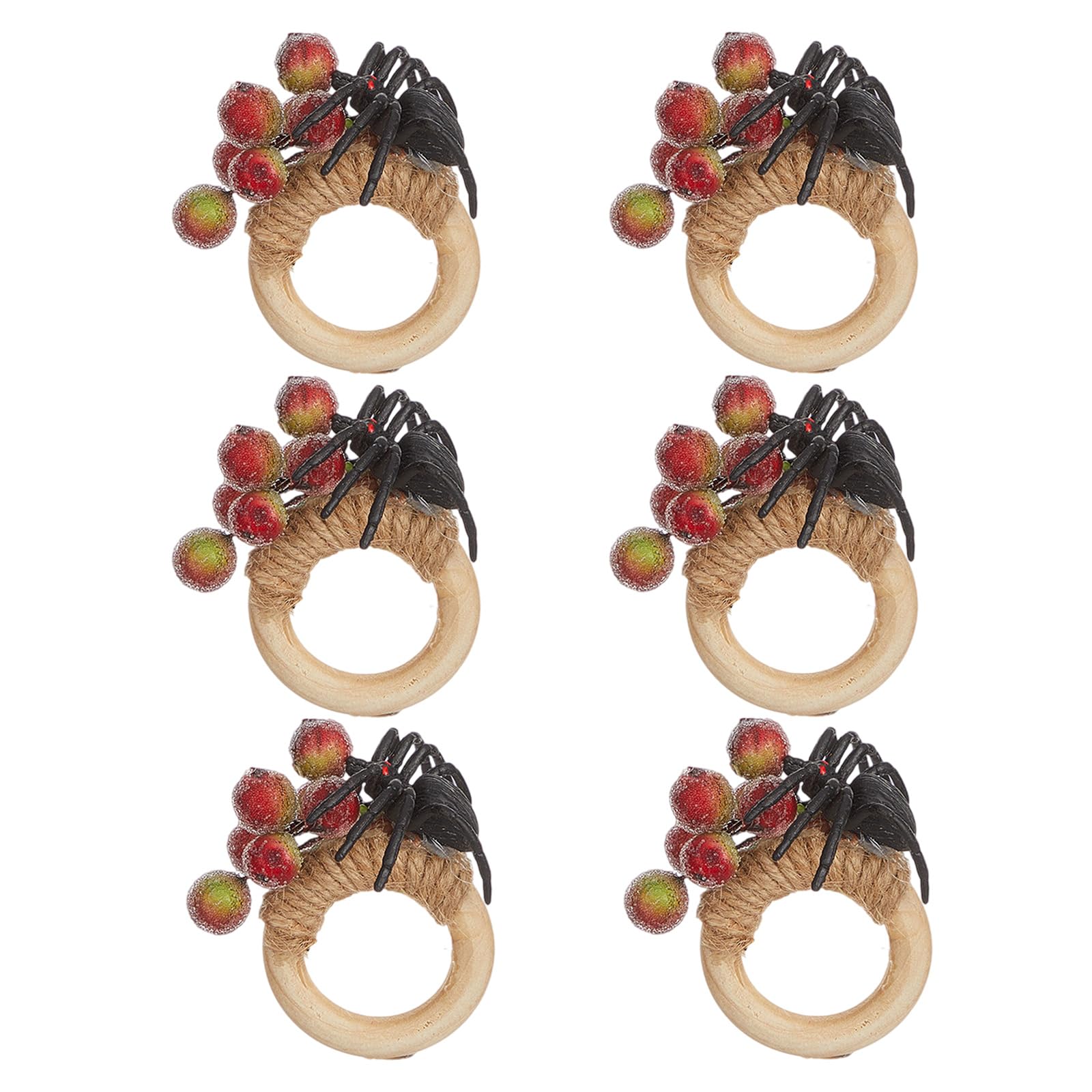 Of 6 Sturdy Linen Napkin Holders Simulated Plant Rings Decorations Clip Sophisticated Rings Festival Dinner Decoration