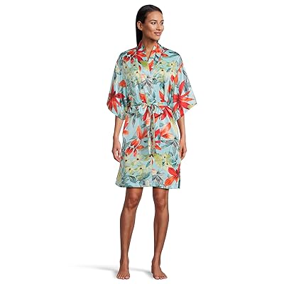 N by Natori Tropical Breeze Satin Wrap Women