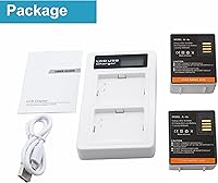 Vista 5 de Paquete de 2 baterías recargables para Arlo Pro 3, Arlo Pro 4, Arlo Ultra, Arlo Ultra 2 cámaras VMA5400 VMC4040P VMC4060P A-4a con estación de carga