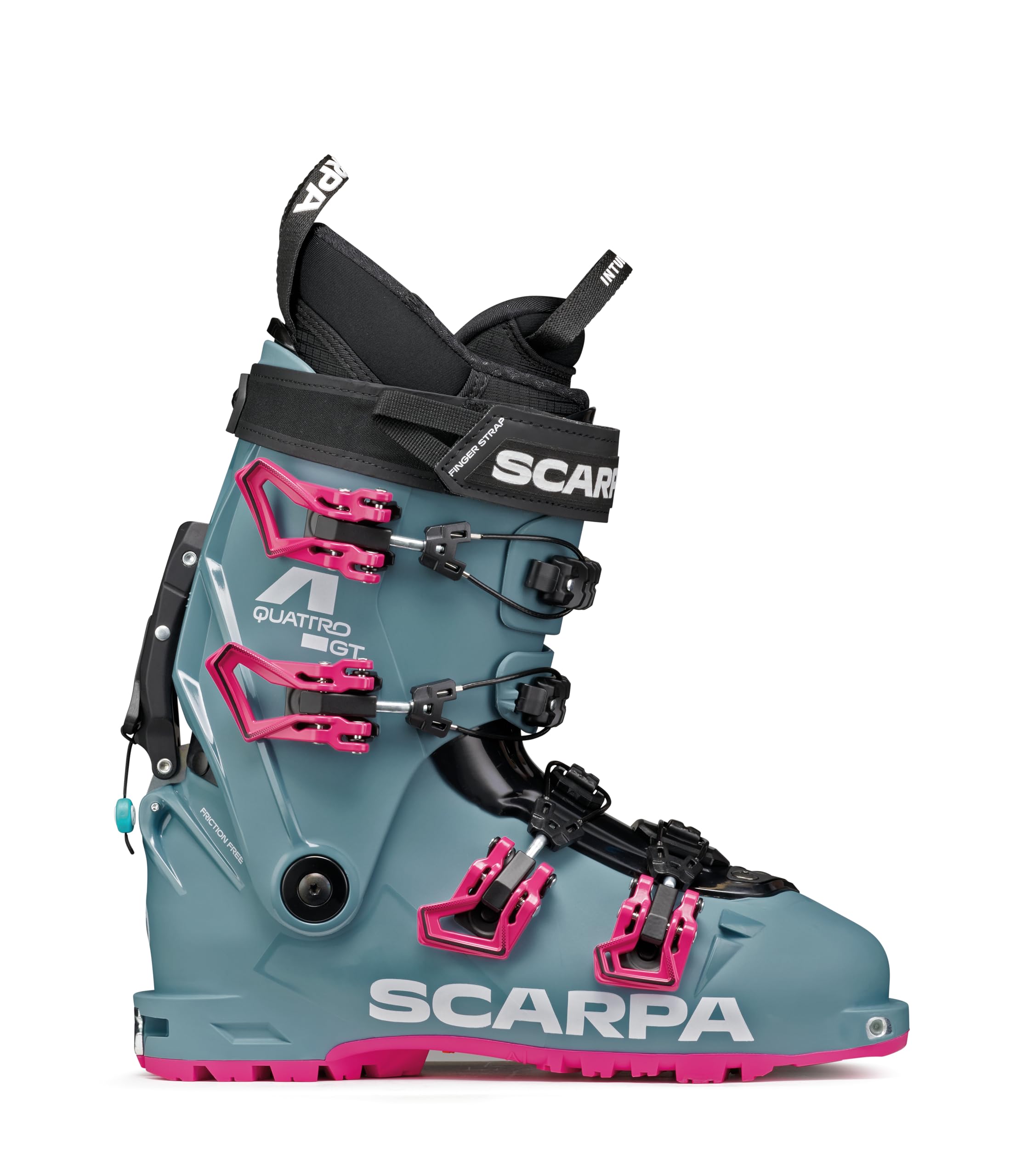 SCARPA 4-Quattro GT 90 Flex Freeride Alpinismo Hybrid Scarponi da sci con GripWalk per sci alpinistico e downhill