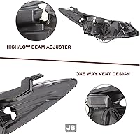 Vista 6 de JSBOYAT Compatible con Chevy Cruze 2016-2019 Ensamble de Faros Delanteros de Reemplazo Halógeno Sin Proyector Faro Delantero de Fábrica Estilo OE