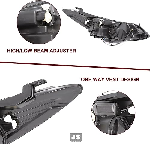 Miniatura 6 de JSBOYAT Compatible con Chevy Cruze 2016-2019 Ensamble de Faros Delanteros de Reemplazo Halógeno Sin Proyector Faro Delantero de Fábrica Estilo OE