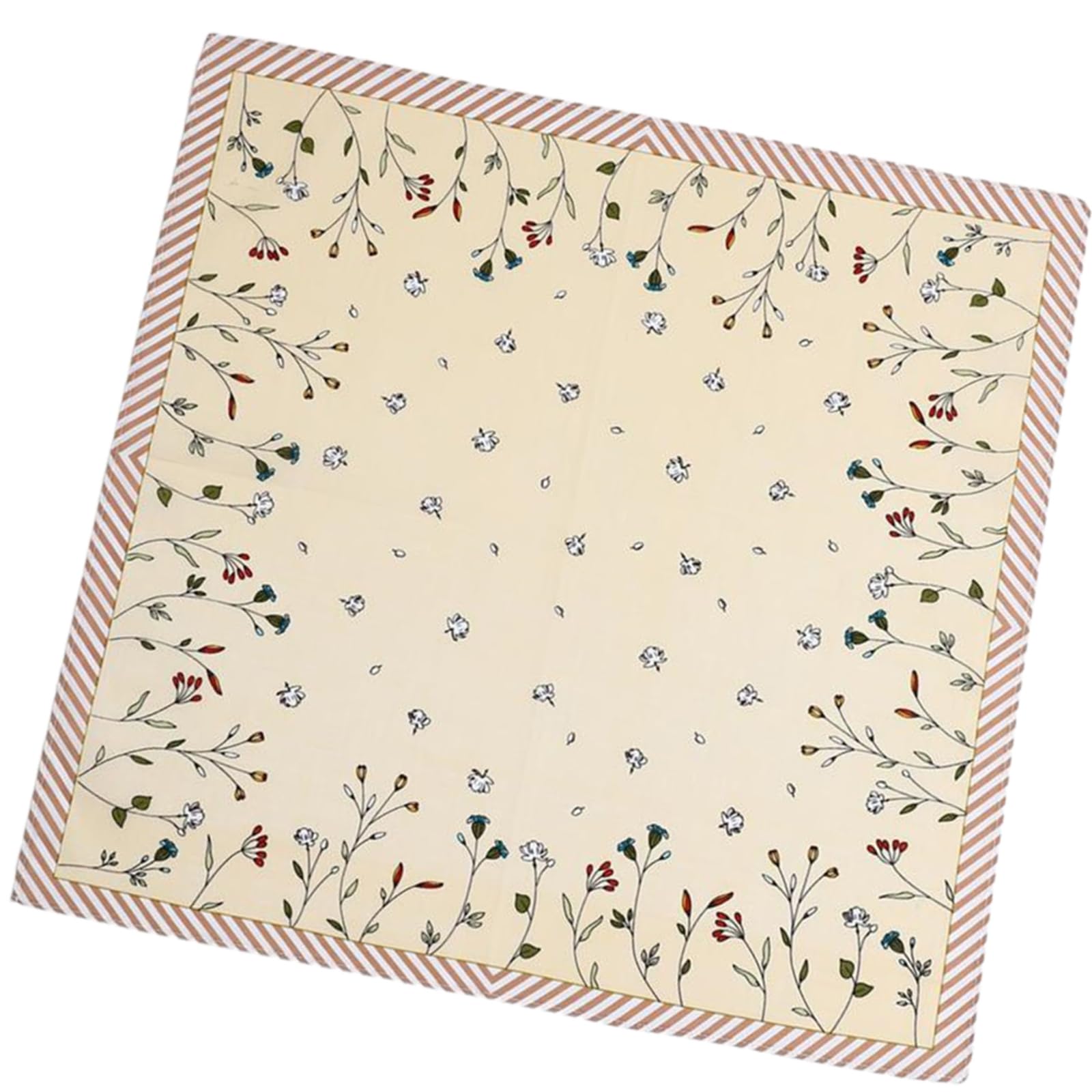 Tsophreniq 1PC Cotton Handkerchief Women Hankies Printing Florals Flower Absorbent Hanky Absorbent Cotton Hanky