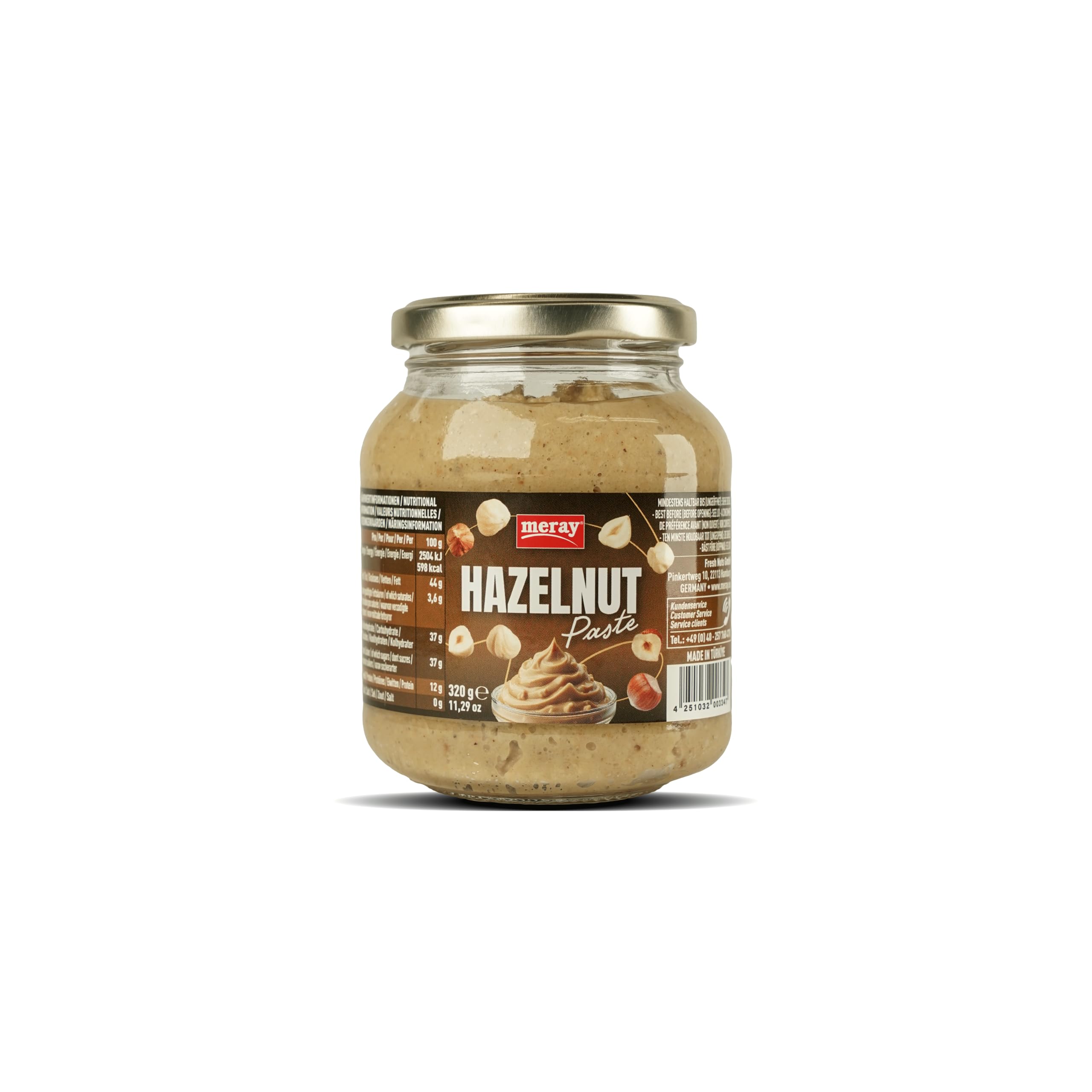MERAY Pâte de noisettes 70% 320g