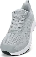 Sapatos masculinos com bico largo – Sapatos de caminhada de largura larga, confortáveis, atléticos, tênis de corrida, treino, academia, para inchaço, joanete, fascite plantar, pés, sola de borracha