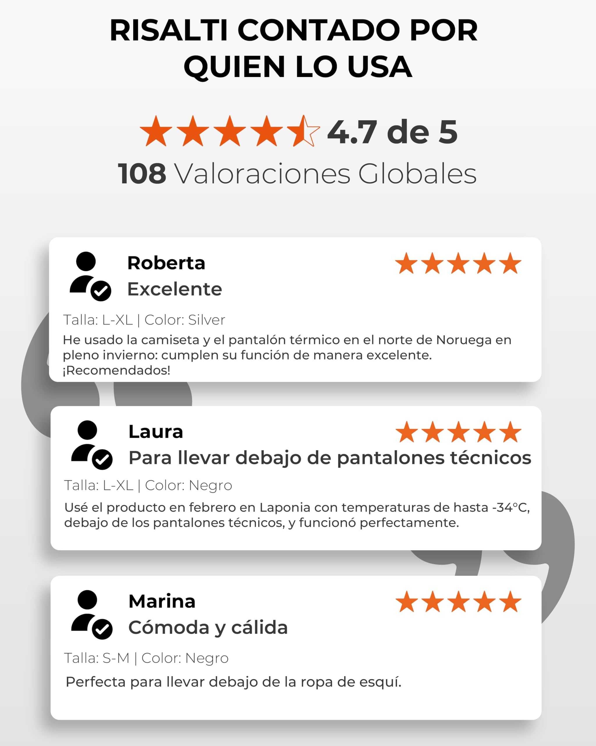 Risalti Mallas térmicas para mujer Merino Tech – Pantalones térmicos de mujer de compresión de lana merino, ropa térmica mujer, ropa térmica mujer invierno – Sin costuras – Made in Italy