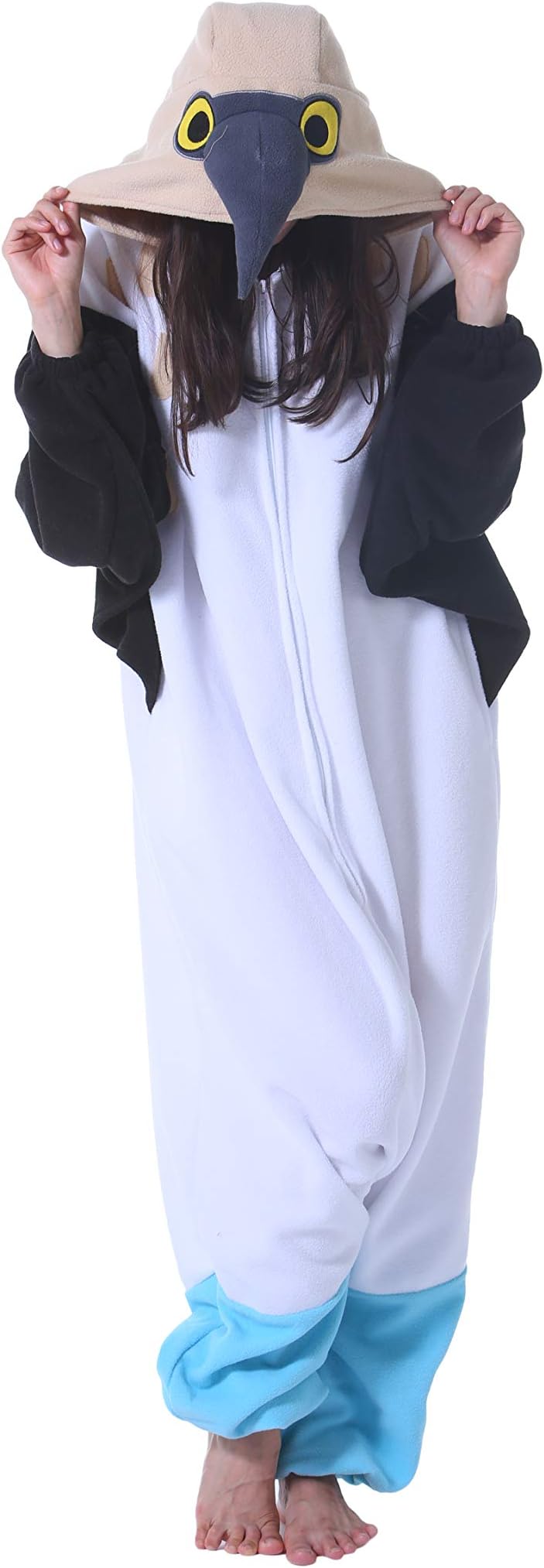 DarkComBlue-footed Booby Onesie Halloween Costume One Piece Unisex Adult Pajamas Women Men Sleepwear Christmas Pajamas
