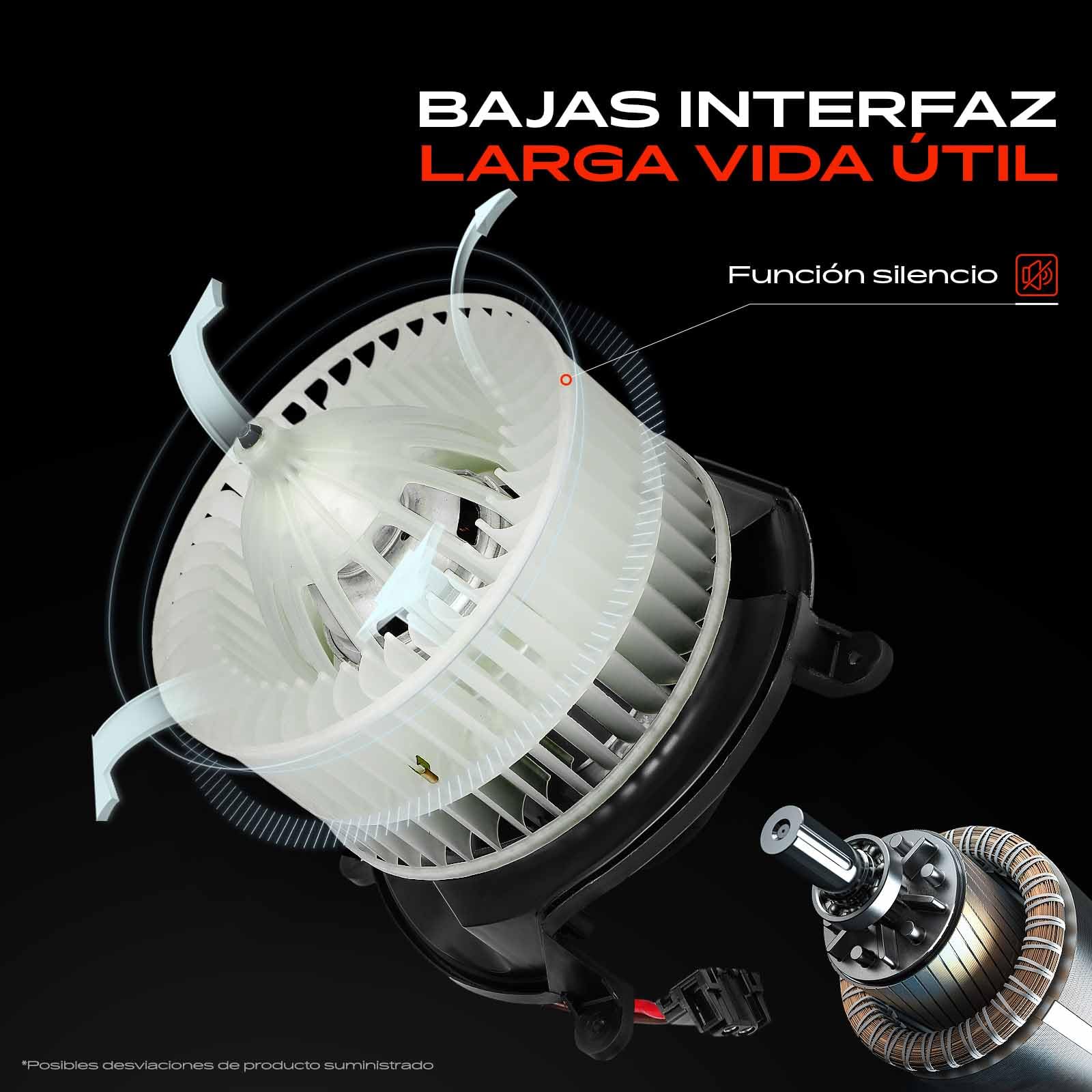 Frankberg Ventilador de calefacción Motor del Ventilador Compatible con Stralis ES Todos los Motores 2004 Stralis AT Todos los Motores 2003-2006 Replace# 42553954