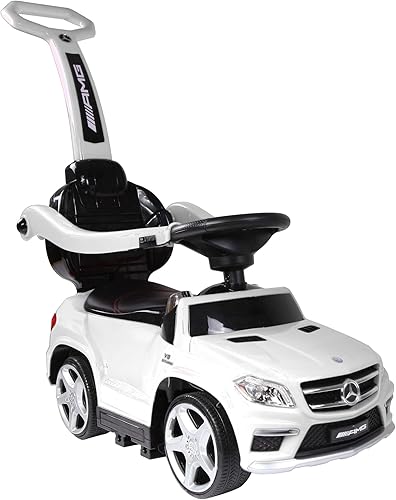 Best Ride On Cars - Carrito Mercedes 4 en 1 Coche 4 en 1 Mercedes Push talla única Blanco