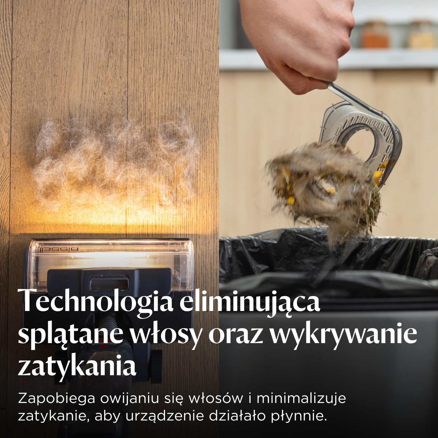 BISSELL CrossWave HydroScrub Odkurzacz Bezprzewodowy Mokro i Sucho 4283N | Do czyszczenia na mokro i sucho, 45 min pracy, z funkcją czyszczenia przy krawędziach, lampy LED