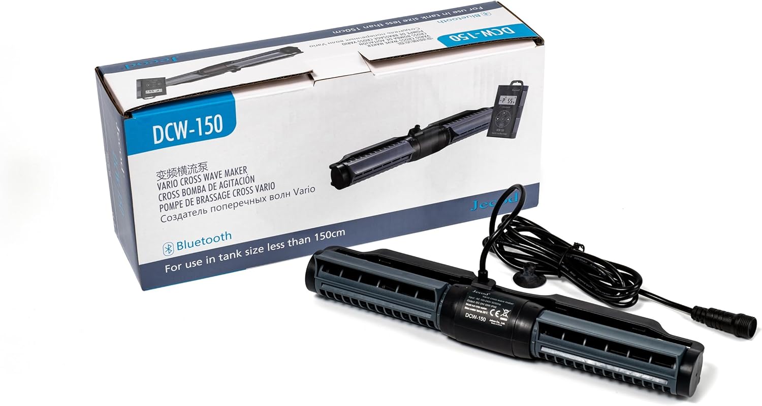 Jecod Jebao DCW-150 Bluetooth Submersible Vario Cross Flow Wave Maker Pump, 7500GPH