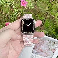 Vista 69 de Lightweight Resin Band For Apple Watch Series 11 10 SE 9 8 7 6 5 4 3 2 1 Ultra 3 2, Fashion Adjustable Replacement Strap for iWatch Bands 38mm 40mm