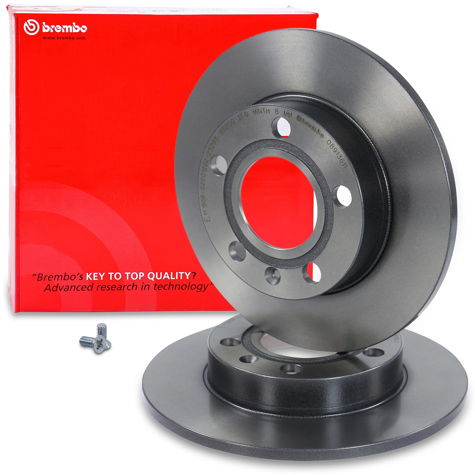 BREMBO Set di freni Coated Disc Line incl. dischi freno anteriori Ø 288mm ventilati + posteriori Ø 245 mm pieni + pastiglie freno anteriori e posteriori Compatibile con AUDI A4 B6, A4 B7 Cabrio (8HE)