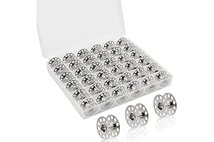 36Pcs Metal Bobbins with Bobbin Case for Bro-Ther/Baby-Lock/Jano-me/El-na/Sin-ger