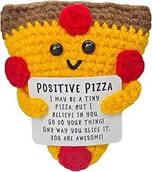 Pizza de crochê feita à mão, presente adorável e exclusivo para casais, namorado, namorada, dia dos namorados, presentes de amor para marido, esposa, parceiro, ideia de presente de aniversário